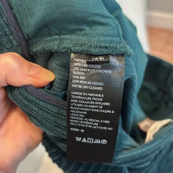 Anthropologie Pilcro Ultra High-Rise Wide-Leg Corduroy Pants Size 30 - Picture 14 of 15